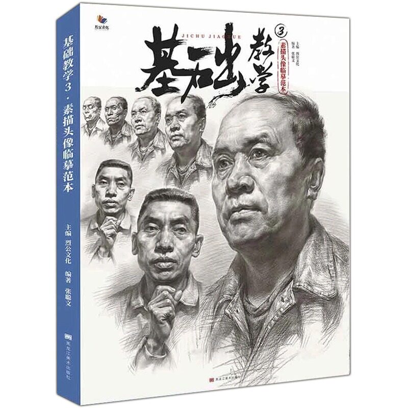 2020烈公文化张聪文美术高考人物头像照片对画训练大关系结构明暗美院