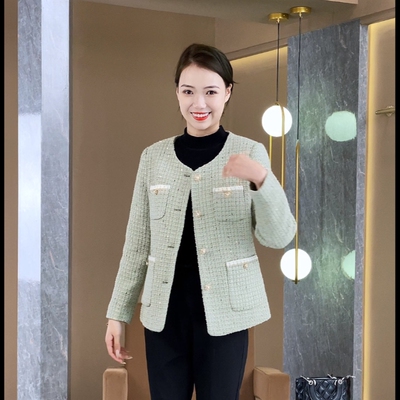 妈妈装春季短款外套时尚气质