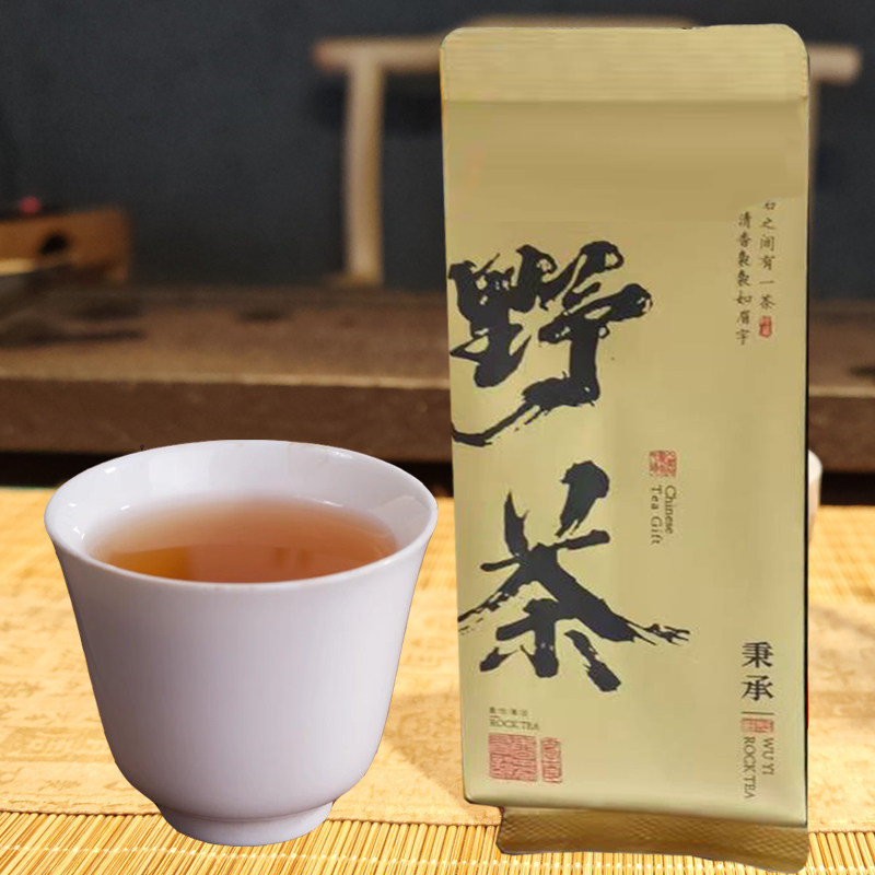 野茶 高海拔荒山茶手工采摘炭焙醇香武夷岩茶大红袍野生水仙口粮
