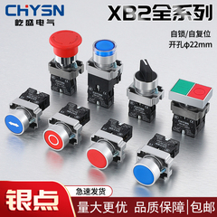 XB2按钮开关启动停止XB2-BA31/BE101控制急停旋钮平钮ZB2自复位