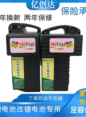 48V52V12ah15ah爱玛电动车铅酸电池改锂电池专用7型T型14串锂电瓶