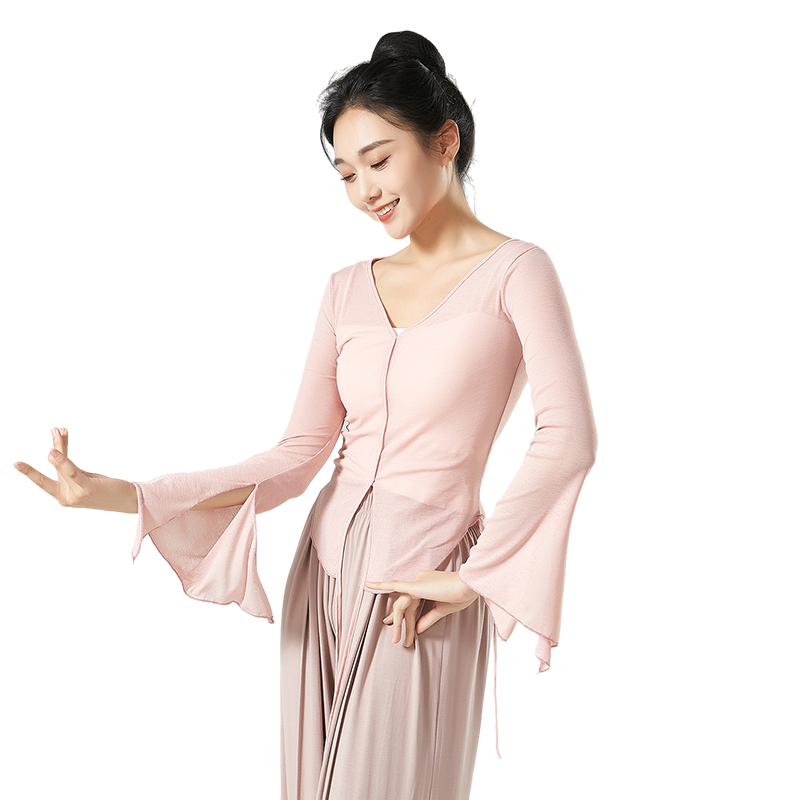 现代舞练功服舞蹈服气质上衣修身