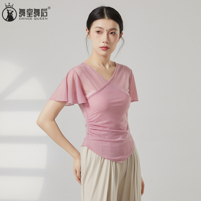 古典舞网纱上衣身韵形体服纱衣