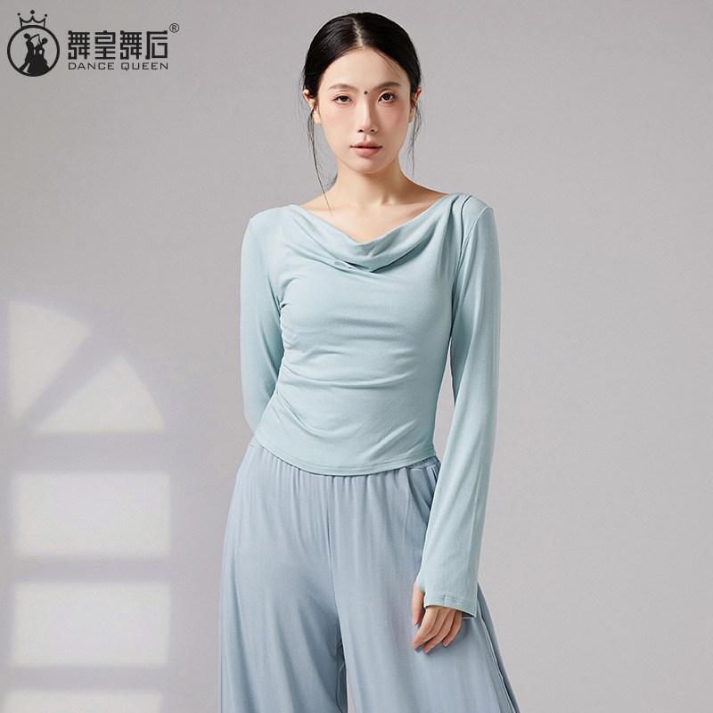荡领舞蹈服上衣练功服形体服