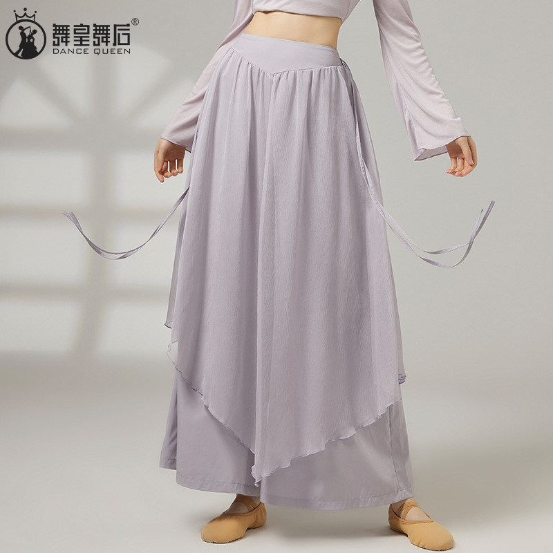 古典舞蹈服装飘逸双层裤子宽松