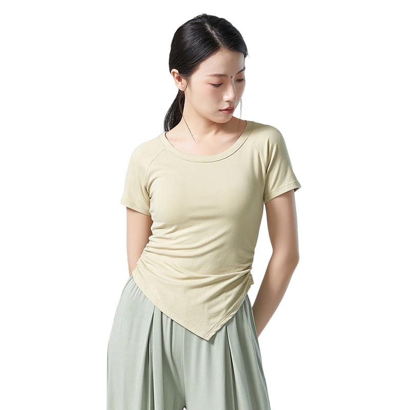 舞蹈服圆领上衣形体训练服练功服