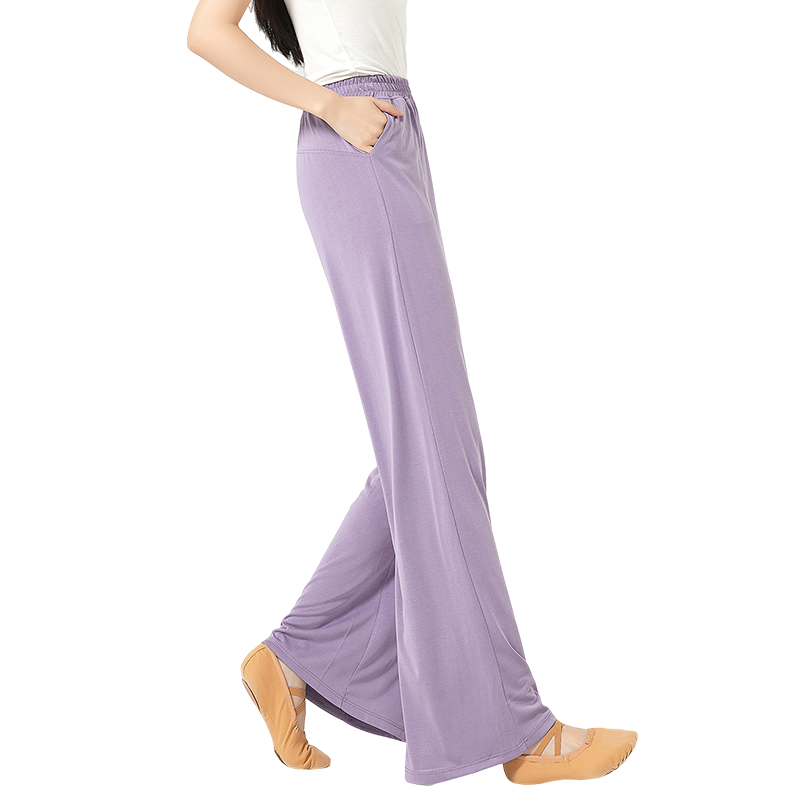 2025秋冬古典舞服阔腿直筒口袋万年裤子女成人舞蹈服形体训练裤子