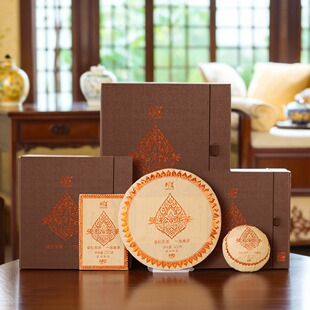 则道曼松普洱熟茶 2020年则道御贡曼松熟茶饼砖沱 800克/礼盒套装