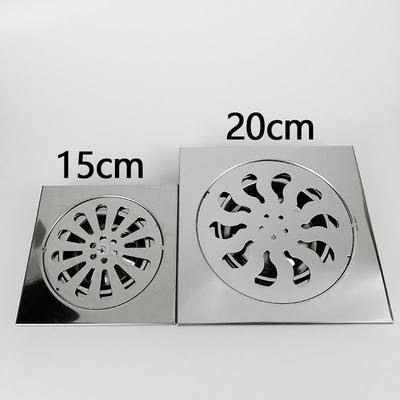 150mm加大地漏 5寸不锈钢防臭地漏15x15cm卫生间加厚防臭直通地漏