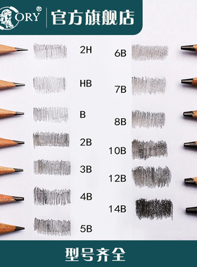 老人头单支铅笔素描速写绘画铅笔美术速写素描专业写生绘画特浓铅笔初学者素描画画用老人头炭铅合一14EE铅笔