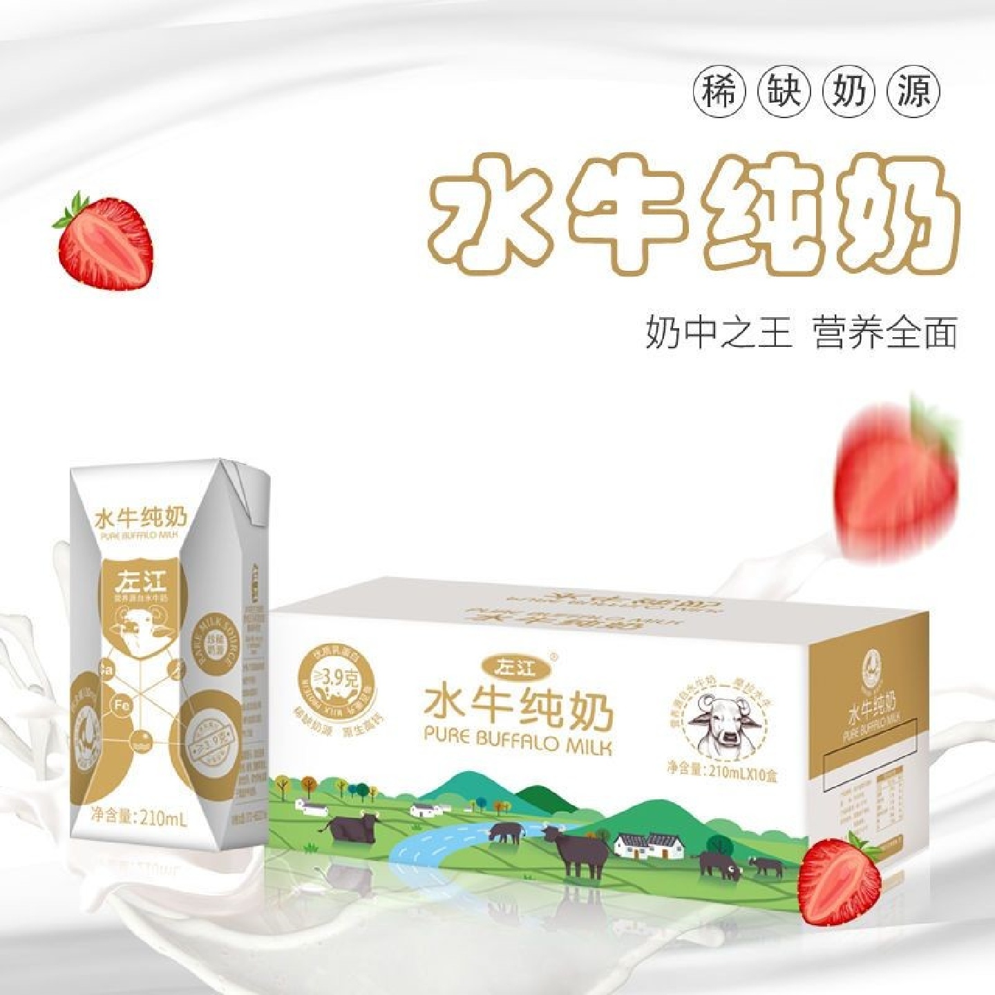 左江高钙水牛奶营养早餐