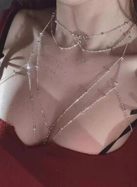 纯欲辣妹风胸链身体链女