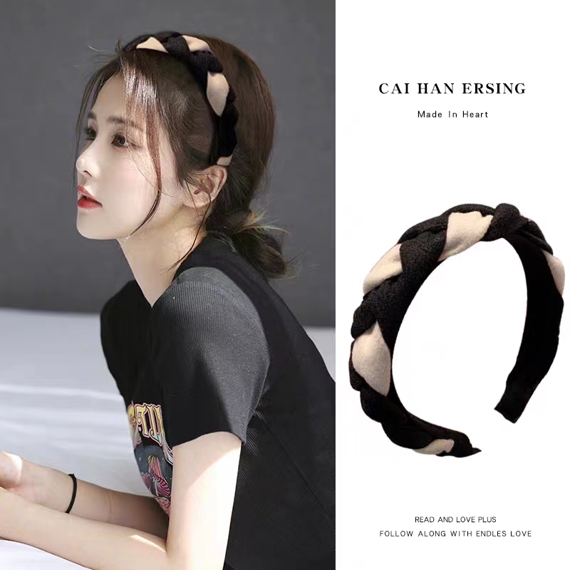 发箍麻花编织网红高级感