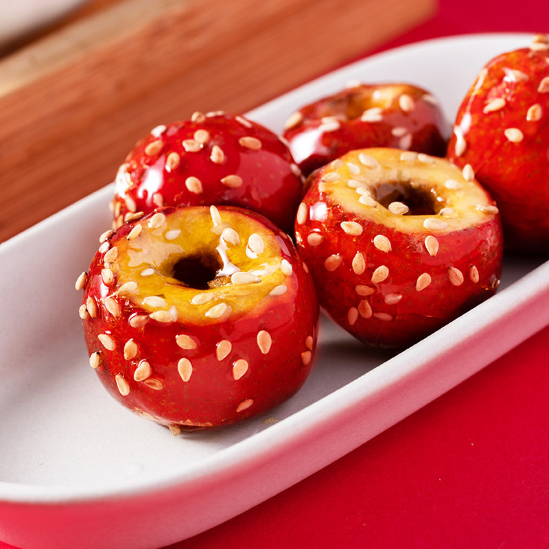 御食园冻干冰糖葫芦老北京特产空心山楂无核整颗独立包装零食