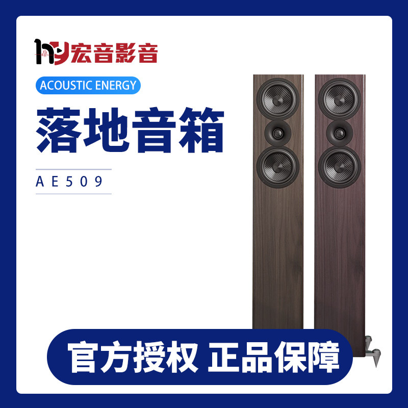 全新行货!英国AE509发烧hifi家用客厅落地式木质音箱 保修