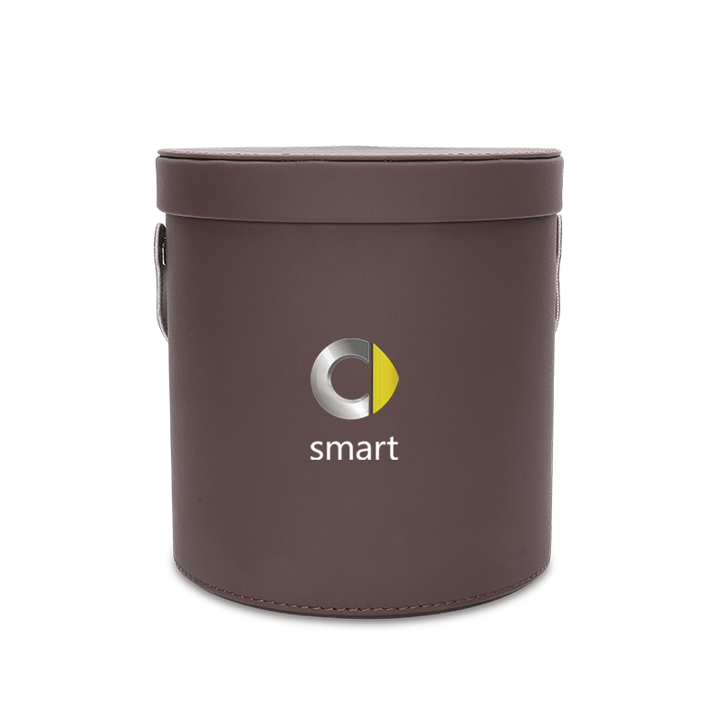 smart精灵汽车载皮革垃圾桶