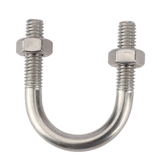 316/304不锈钢U型螺栓螺母卡箍骑马卡扣夹管固定卡管螺杆M6M8-M24