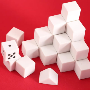 正方体橡皮擦学生数学模型三视图考试图推公考立方块方形橡