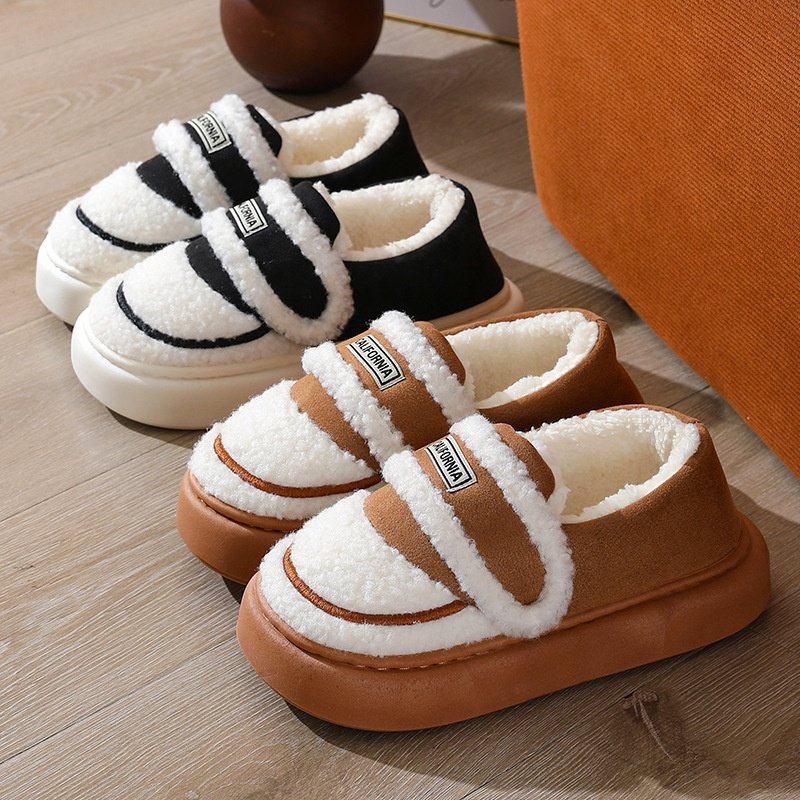 包跟棉拖鞋女秋冬季室内居家居防滑孕妇月子鞋魔术贴加绒棉鞋外穿,居家布艺,居家棉拖/棉鞋,淘宝优惠券,粉丝福利购,淘宝优惠卷