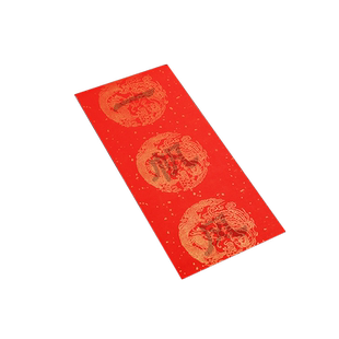 檀烨轩2026年新款描红对联纸过年手写临摹七言春联专用纸自写对联的红纸高档作品纸空白万年红春节福字纸批发