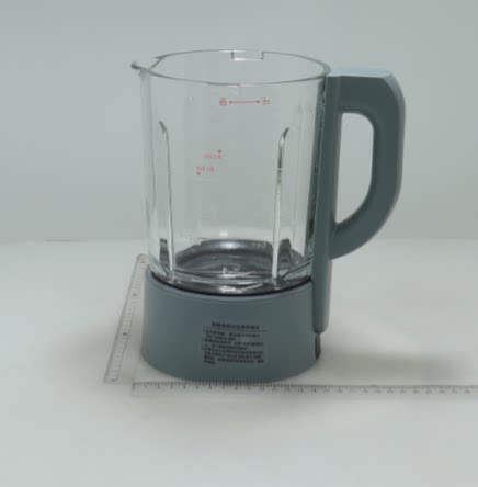 美的破壁豆浆机配件PB80F67/PB80F67S原装全新加热搅拌玻璃杯组件