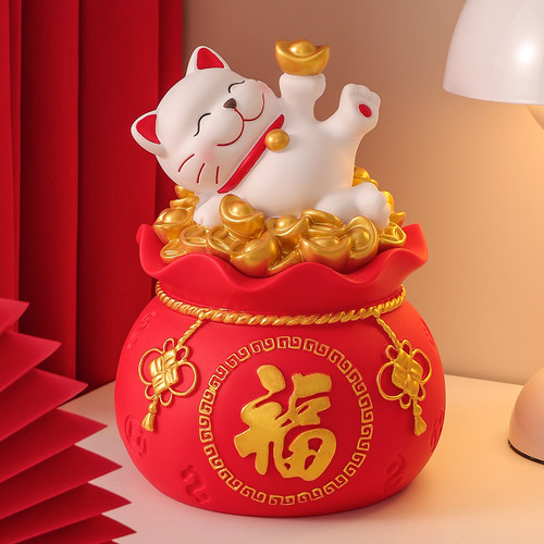 高颜值招财猫摆件存钱罐2026新款