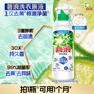碧浪1次去黄除菌除螨洗衣原液0.95kg洗衣液家用留香官方正品
