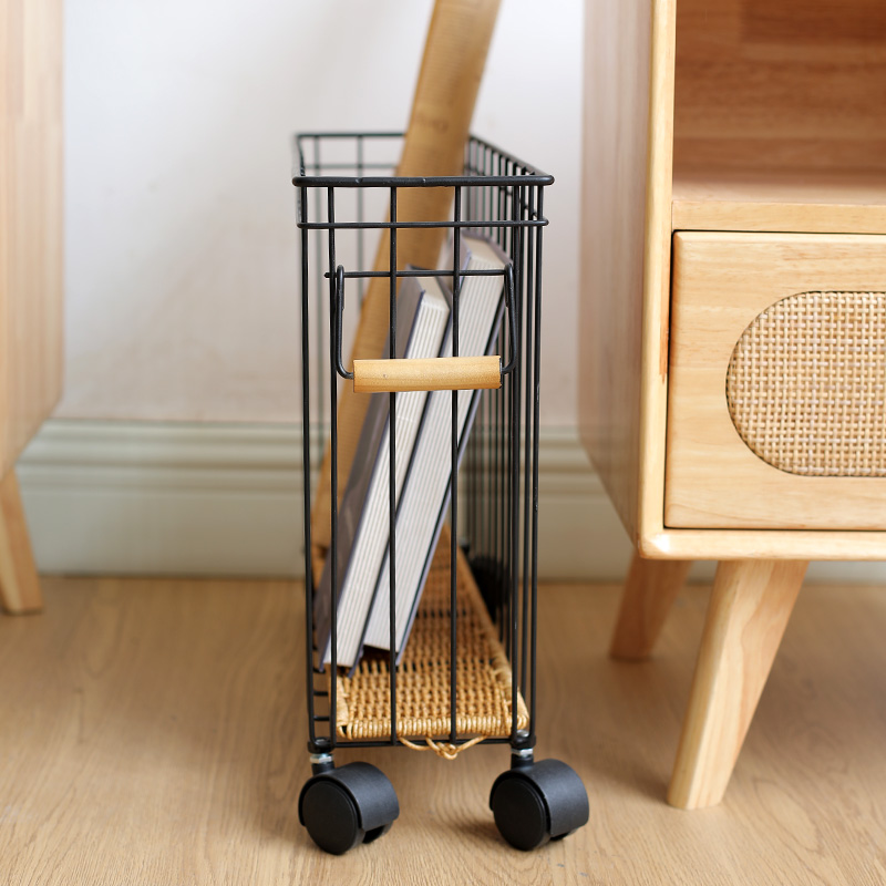 桂味源夹缝收纳筐铁艺