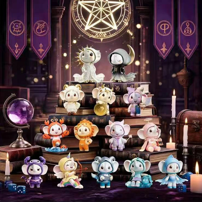 星生万象十二星座系列盲盒桌面摆件礼物手办卡通可爱动物收藏精致