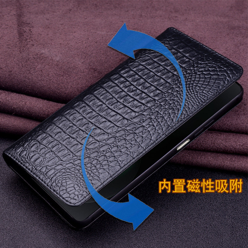 适用华为Nova15ultra手机壳翻盖式防摔nova14pro外壳鳄鱼纹支架磁吸商务真皮Nova13se保护套高级感新款男女士