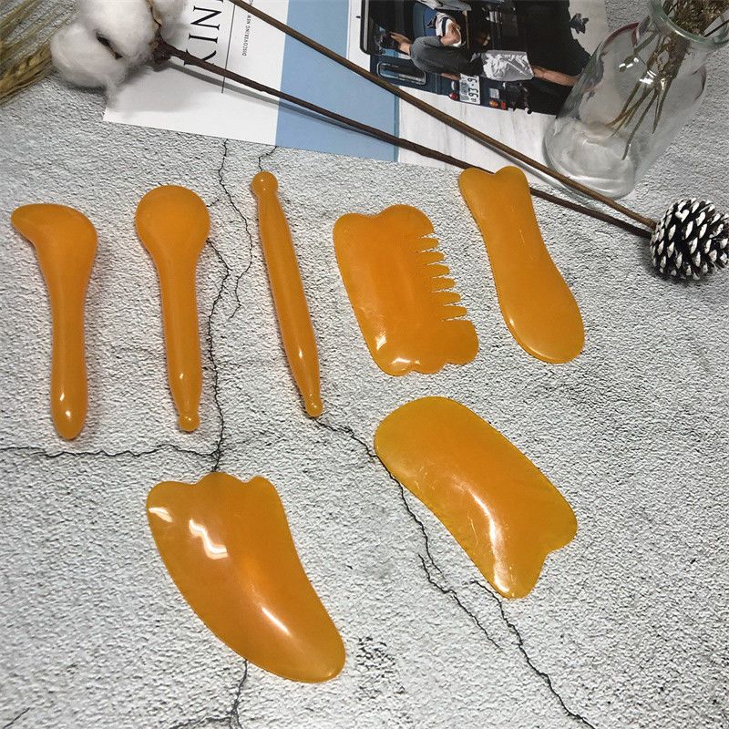 刮痧板全身通用脸部神器拨筋棒女眼部专用背部头部面部美容棒塑料