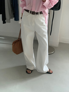 现货～TRUE韩国正品小众设计师品牌2026春款高腰休闲直筒牛仔裤