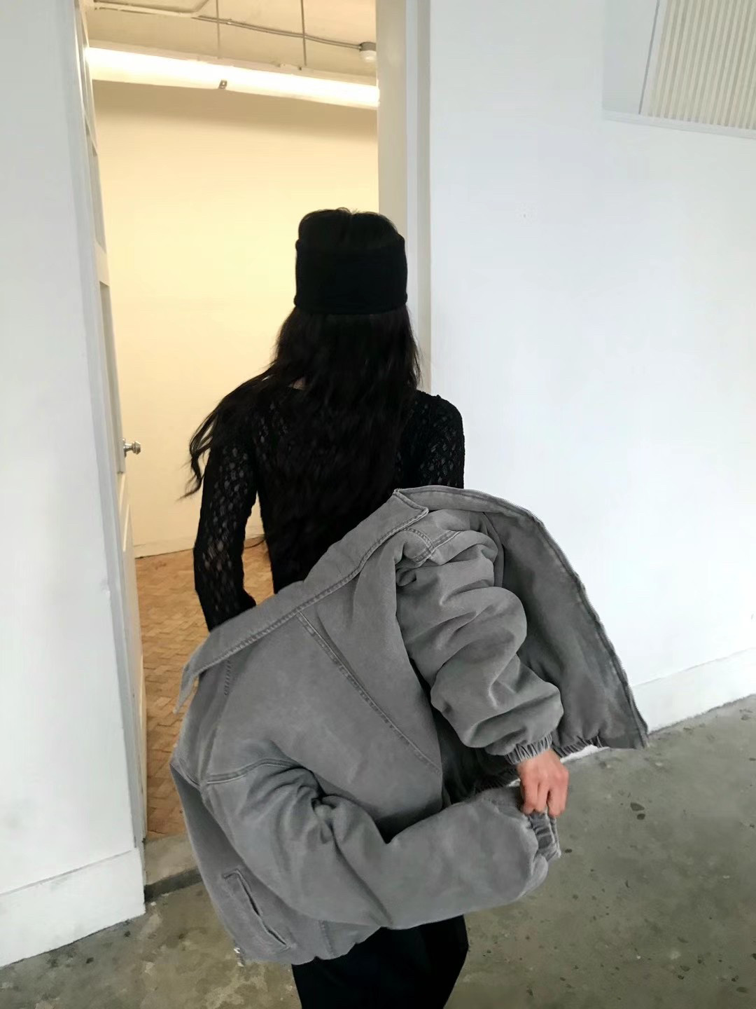 特价We are韩国正品小众设计师品牌秋冬款小香风粗花呢短外套女