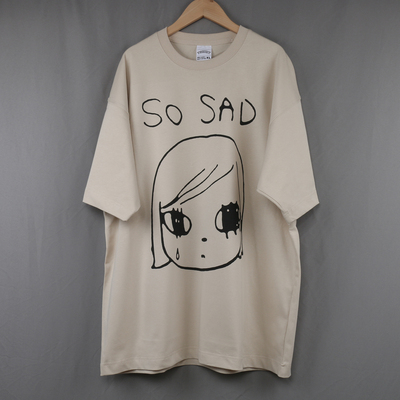 奈良美智 短袖T恤Yoshitomo Nara悲伤女孩So Sad日系美式复古男女