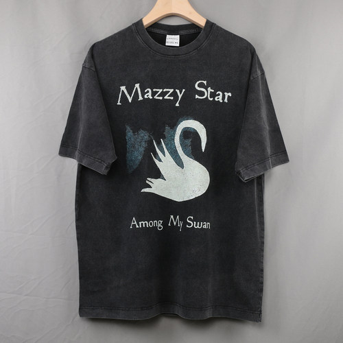 Mazzy Star 天鹅 短袖T恤Among My Swan迷星民谣另类摇滚乐队男女