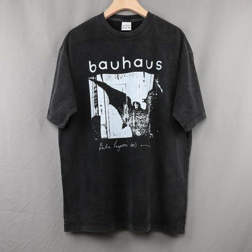 Bauhaus 短袖T恤鲍豪斯哥特摇滚乐队Bela Lugosi Is Dead复古男女