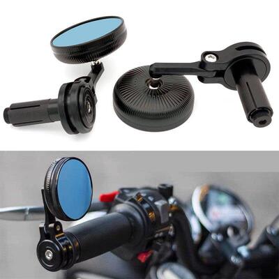 适用摩托车电动车改装圆形迷你车把后视镜 Maverick No. 9通用覆