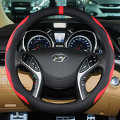 老款 现代IX35伊兰特朗动索八途胜ix25胜达方向盘套汽车把套免手缝