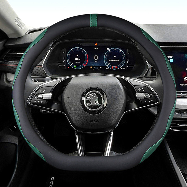 明锐PRO平底方向盘套D形斯柯达速派柯迪亚克GT新柯珞克男女款防滑