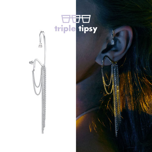 tripletipsy流苏欧美风蹦迪耳挂