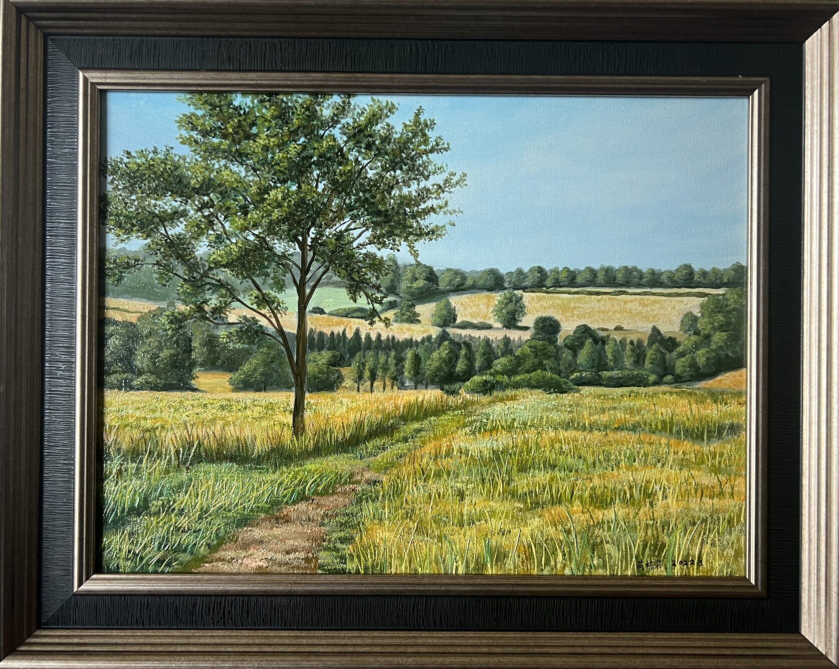 编号dbr-rdl-1  田园风光 英国画家michael学员油画原作