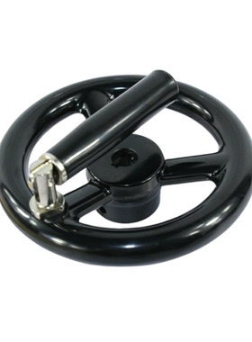 可折辐条手轮圆孔键槽顶丝HAN66-D80/D100/D125/D140-d10/d12/d15