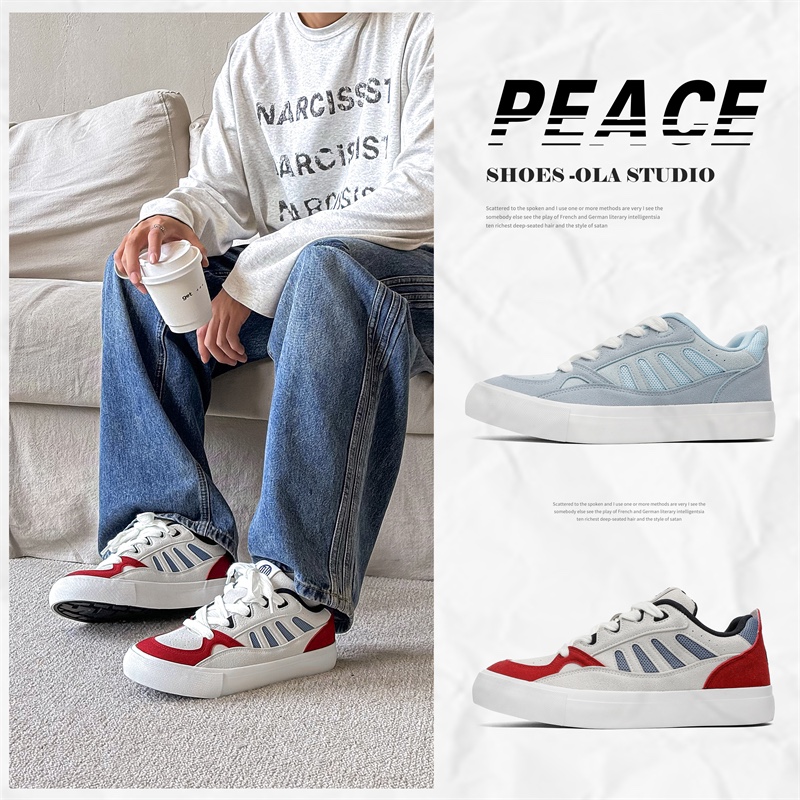 古雀文艺轻复古男鞋新款美式面包鞋男女情侣休闲滑板鞋高颜值学生