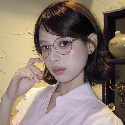 JILLSTUART眼镜架女款时尚方圆框显脸小钛近视镜可配度数 JS70168