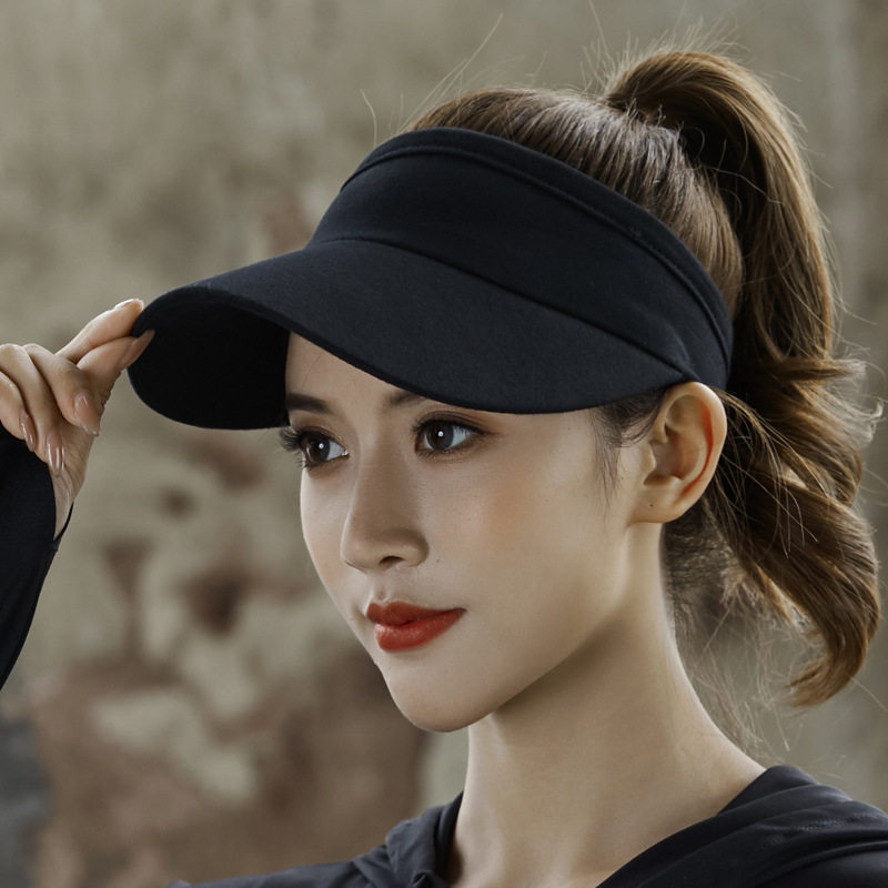 女士防晒空顶遮阳帽夏季吸汗