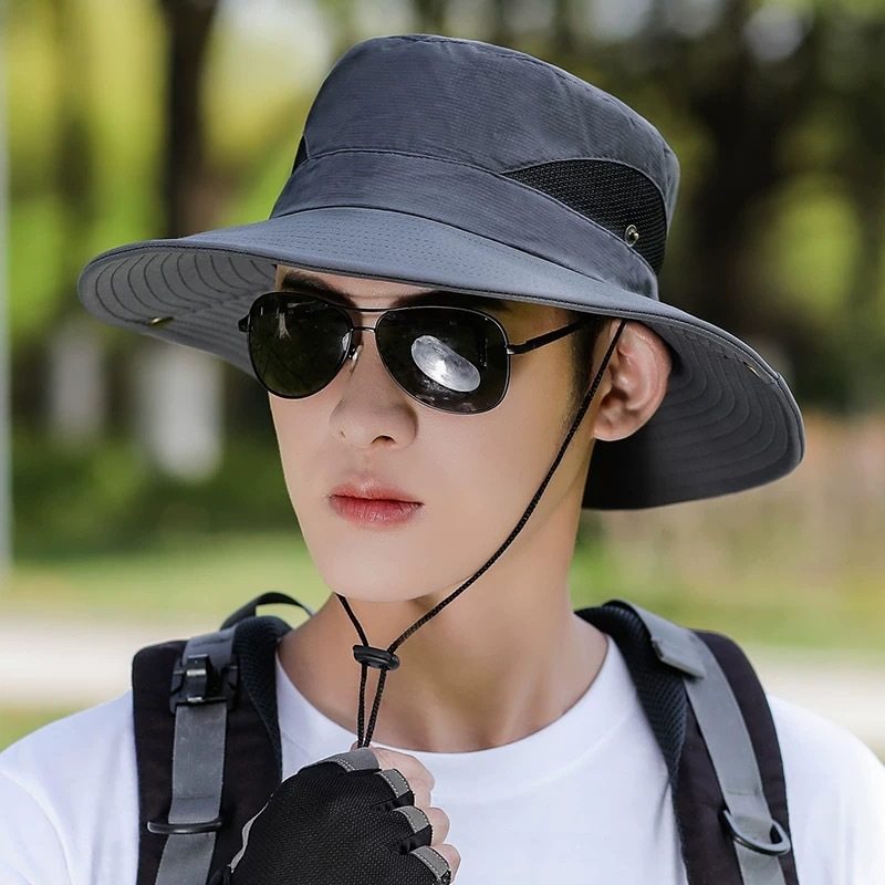 帽子男防晒遮阳帽钓鱼帽大帽沿渔夫帽防紫外线太阳帽可折叠牛仔帽,服饰配件/皮带/帽子/围巾,防晒帽,淘宝优惠券,粉丝福利购,淘宝优惠卷