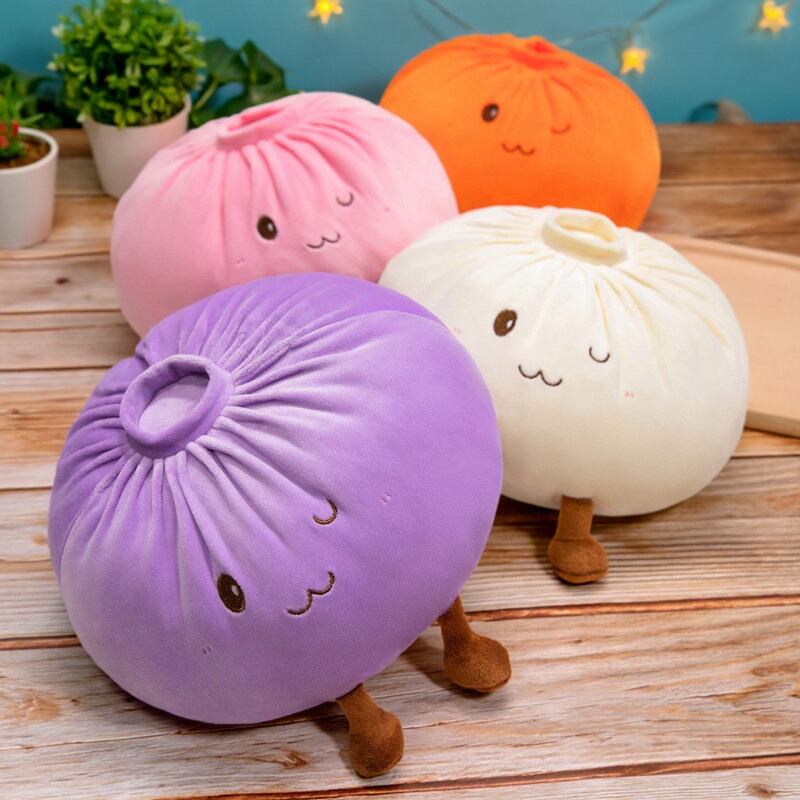 超大号仿真超软包子抱枕玩偶