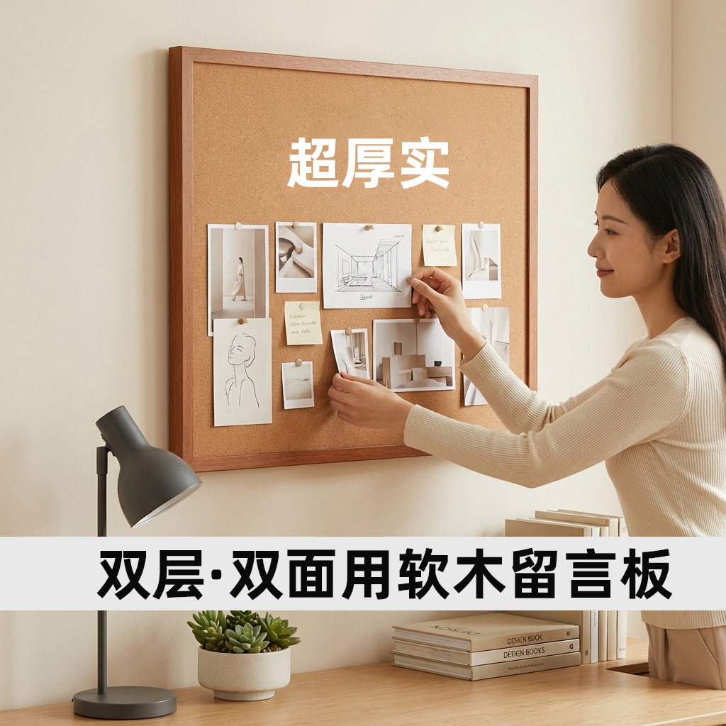 阿莫森创意挂式软木板毛毡贴公栏图片