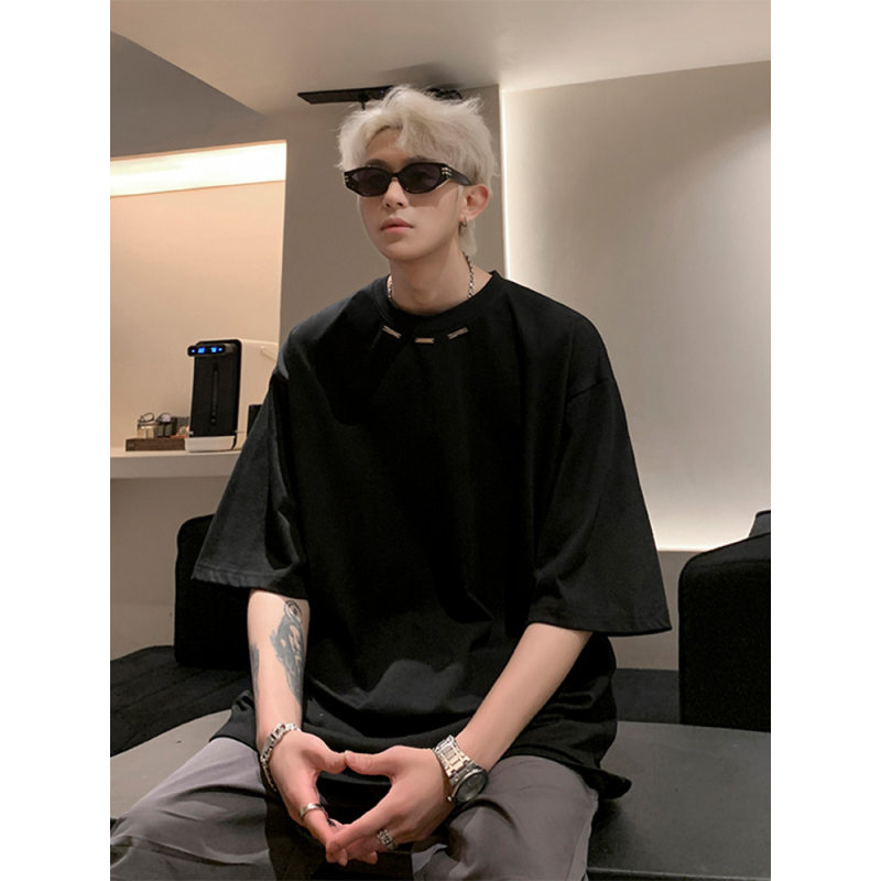 300g高克重磅纯棉t恤短袖夏季