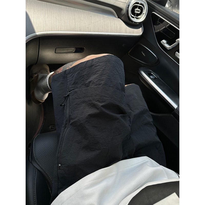 美式vibe机能风工装短裤男